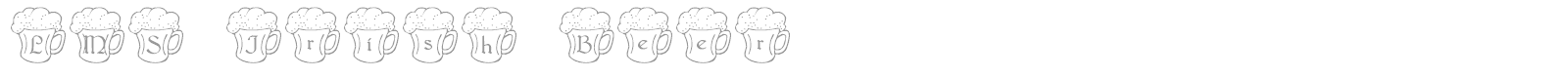 LMS Irish Beer font preview